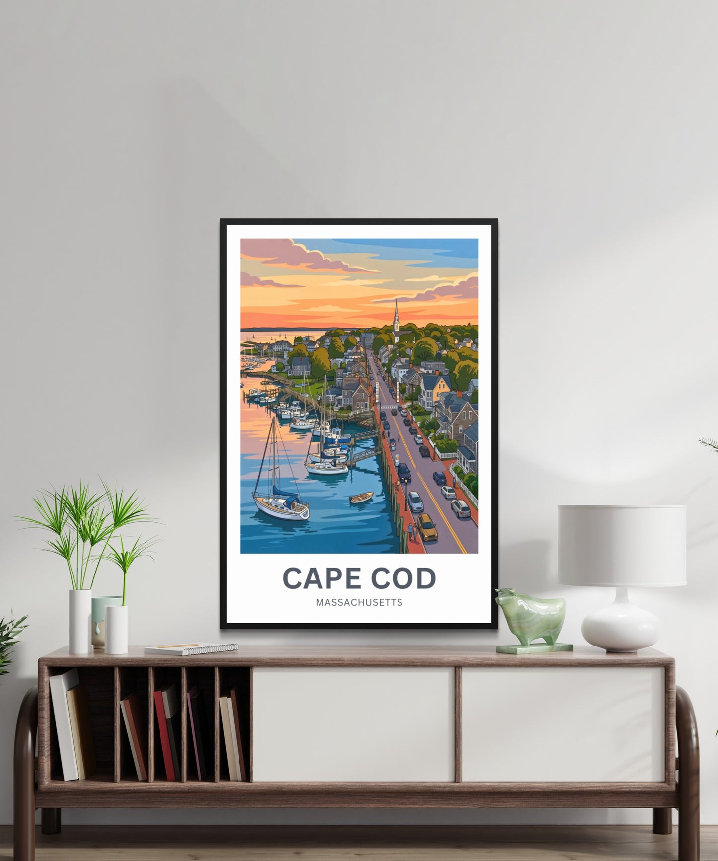 Cape Cod Travel Poster - Timeless Coastal Beauty
