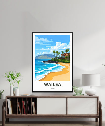 Wailea Travel Poster -  Island Calm