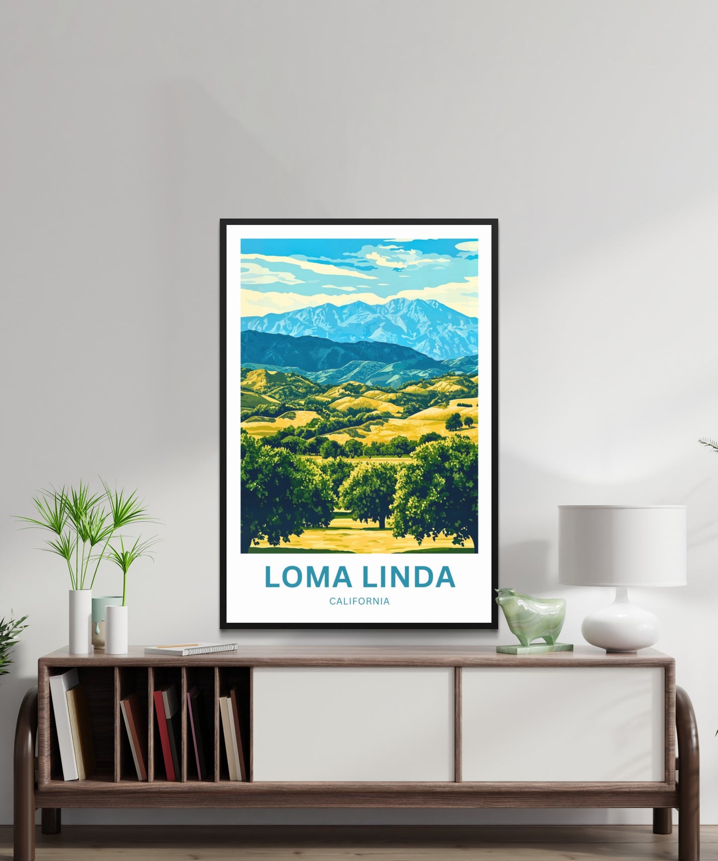 Loma Linda Travel Poster  - California Blue Zone Serenity