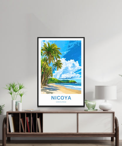 Nicoya Peninsula Travel Poster  - Costa Rica Breathtaking Beach