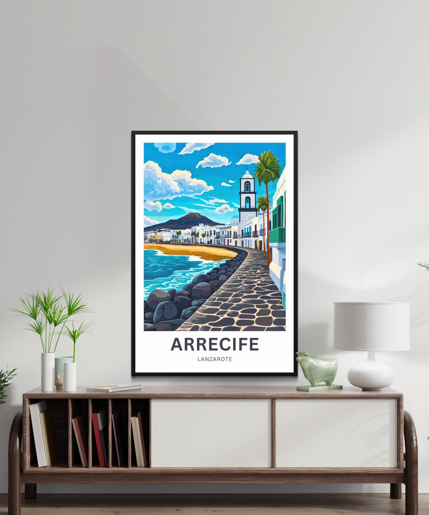 Arrecife Travel Poster- Lanzarote Coastal Charm