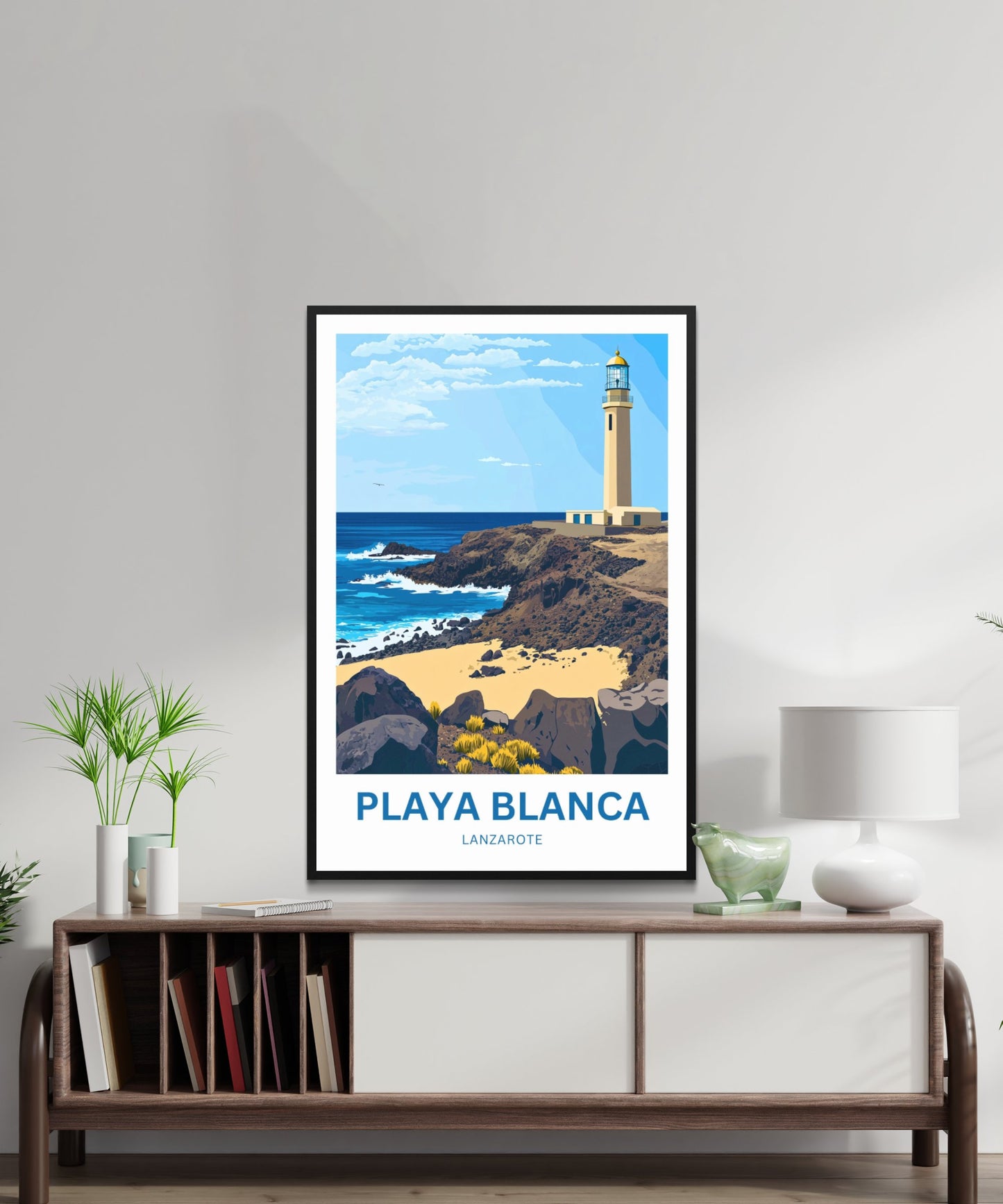 Playa Blanca Travel Poster- Lanzarote Captivating lighthouse