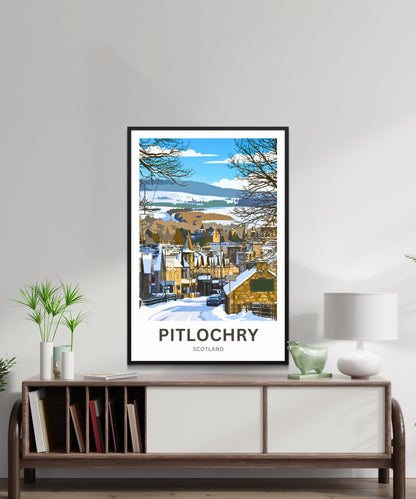 Pitlochry, Scotland Travel Poster