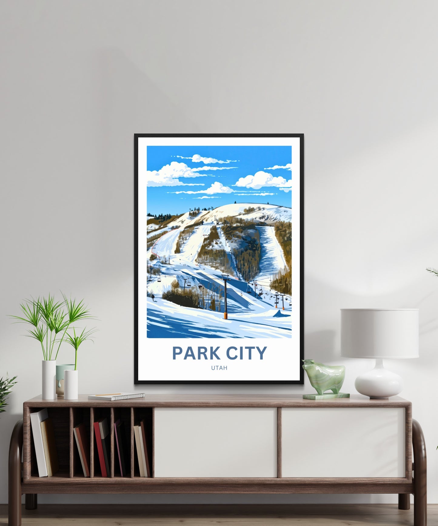 Park City Travel Poster - Ski Resort