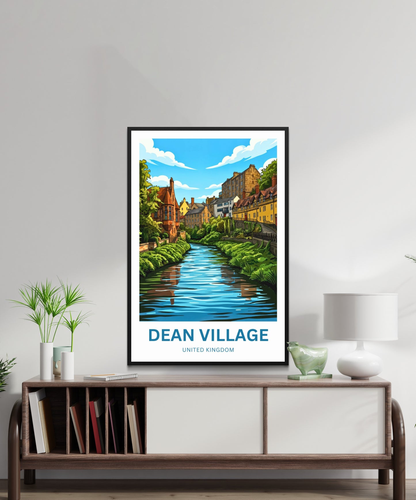 Dean Village Travel Poster - Edinburgh’s Secret Gem