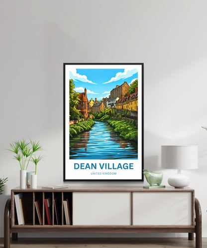 Dean Village Travel Poster - Edinburgh’s Secret Gem