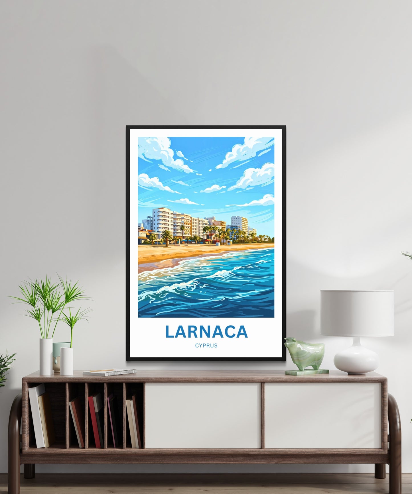 Larnaca Travel Poster - Cyprus Shores