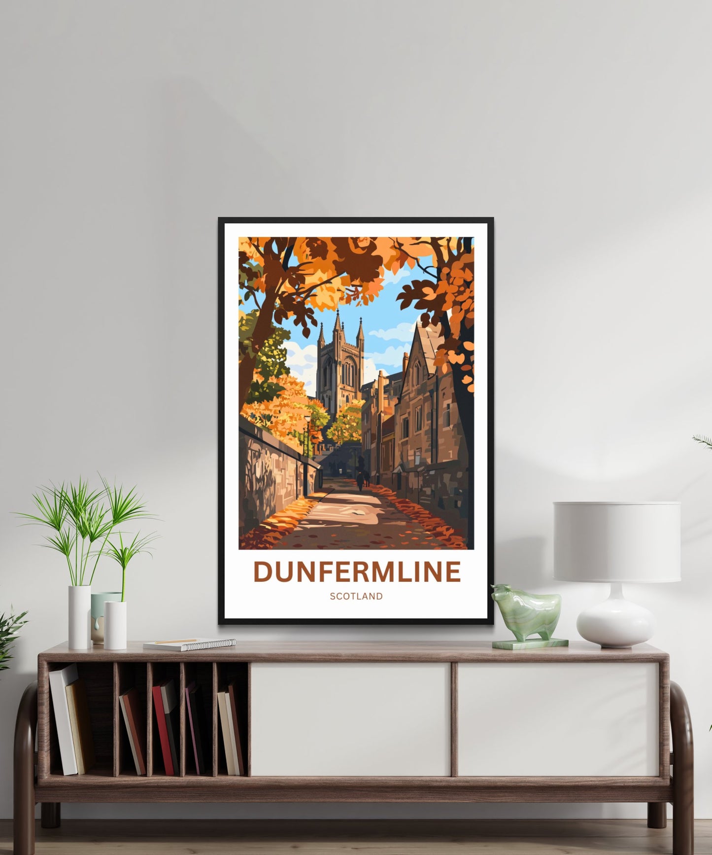 Dunfermline Travel Poster- Scottish Royal