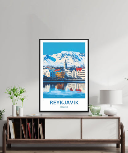 Reykjavik Travel Poster  - Iceland