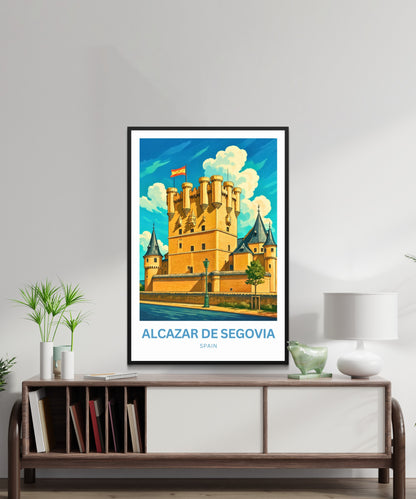Alcázar de Segovia Travel Poster - Spain