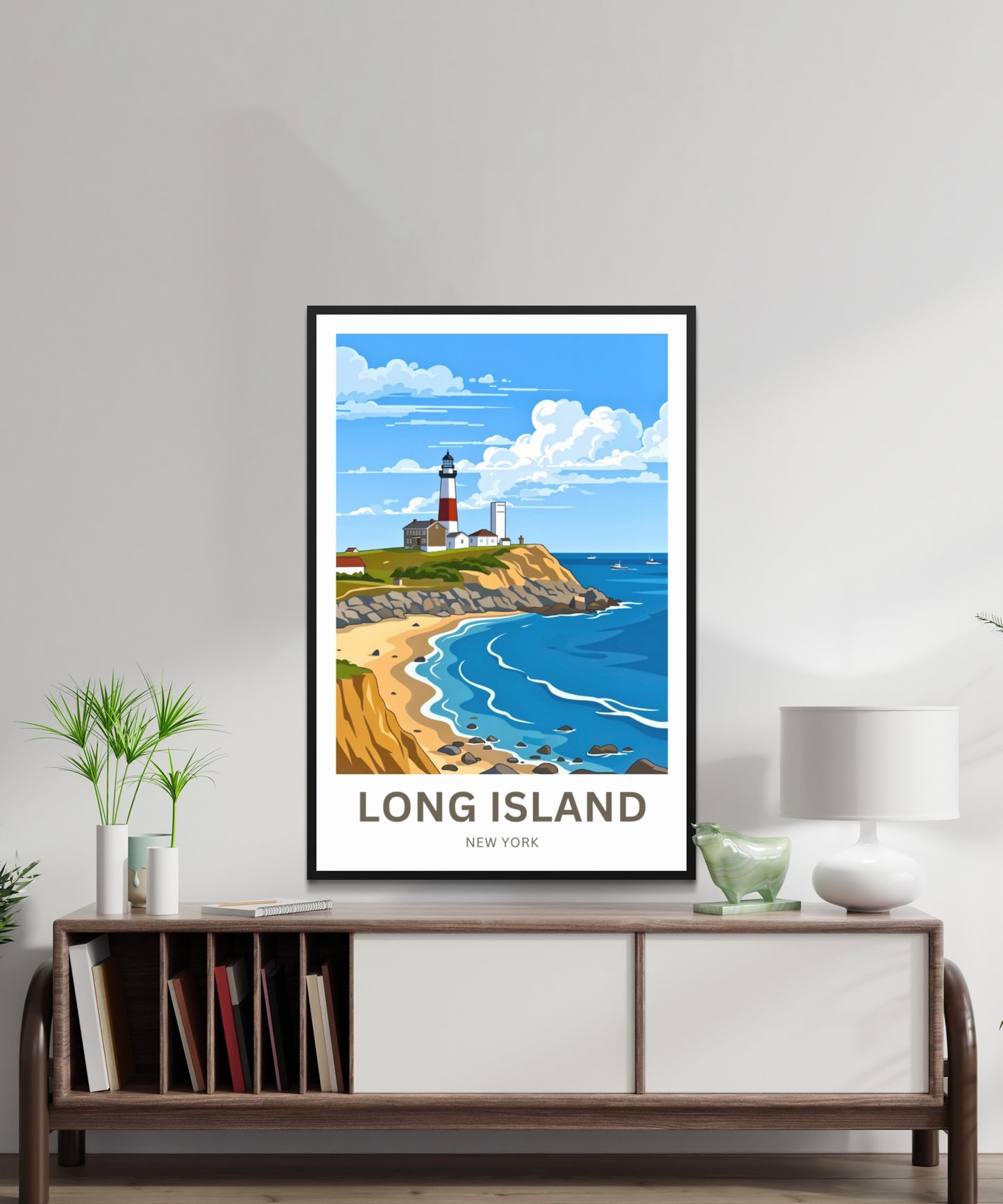 Long Island Travel Poster -  Iconic Light House