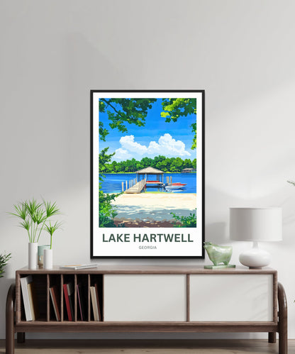 Lake Hartwell Travel Poster - Georgia