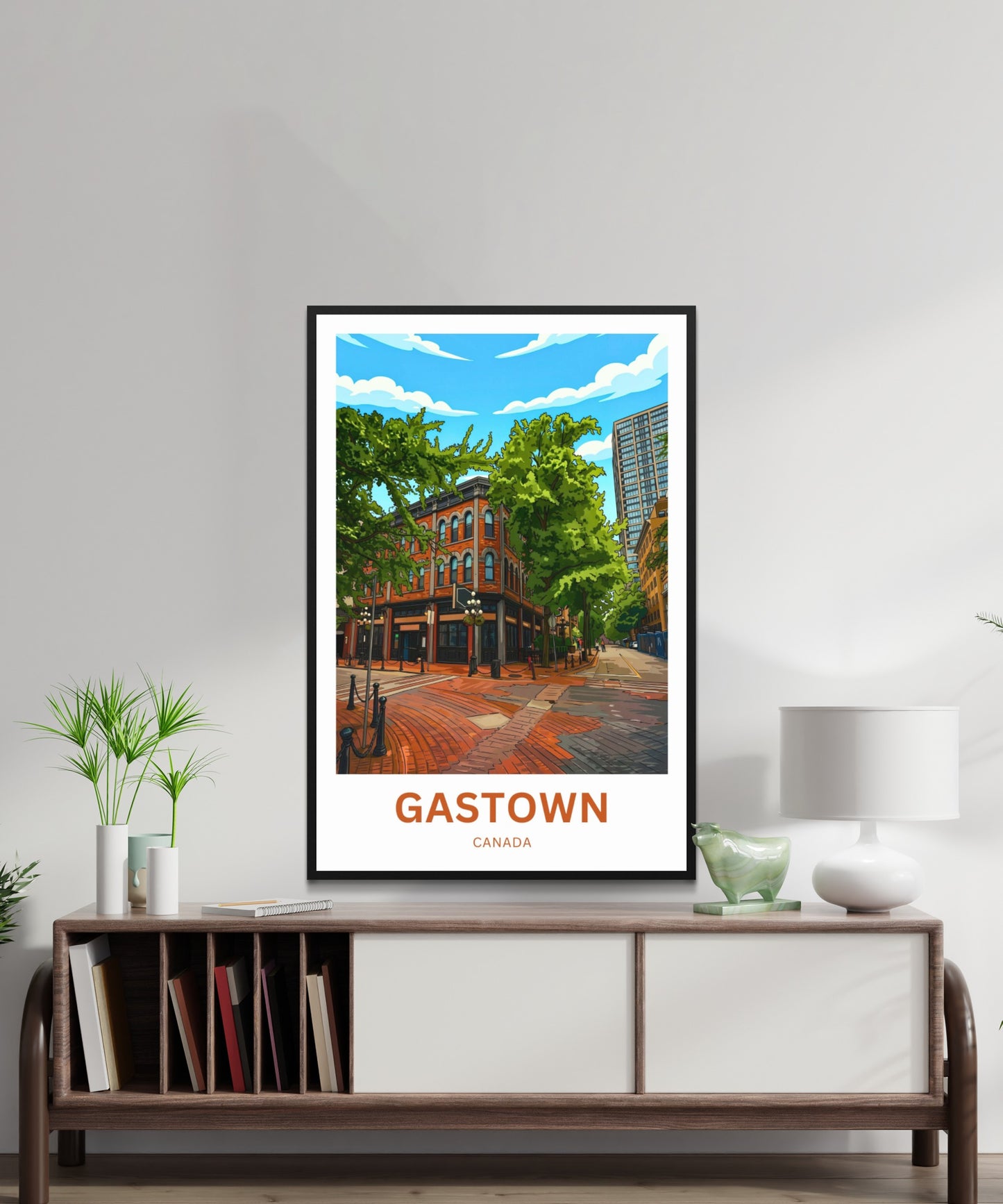 Gastown Travel Poster - Old Meets New