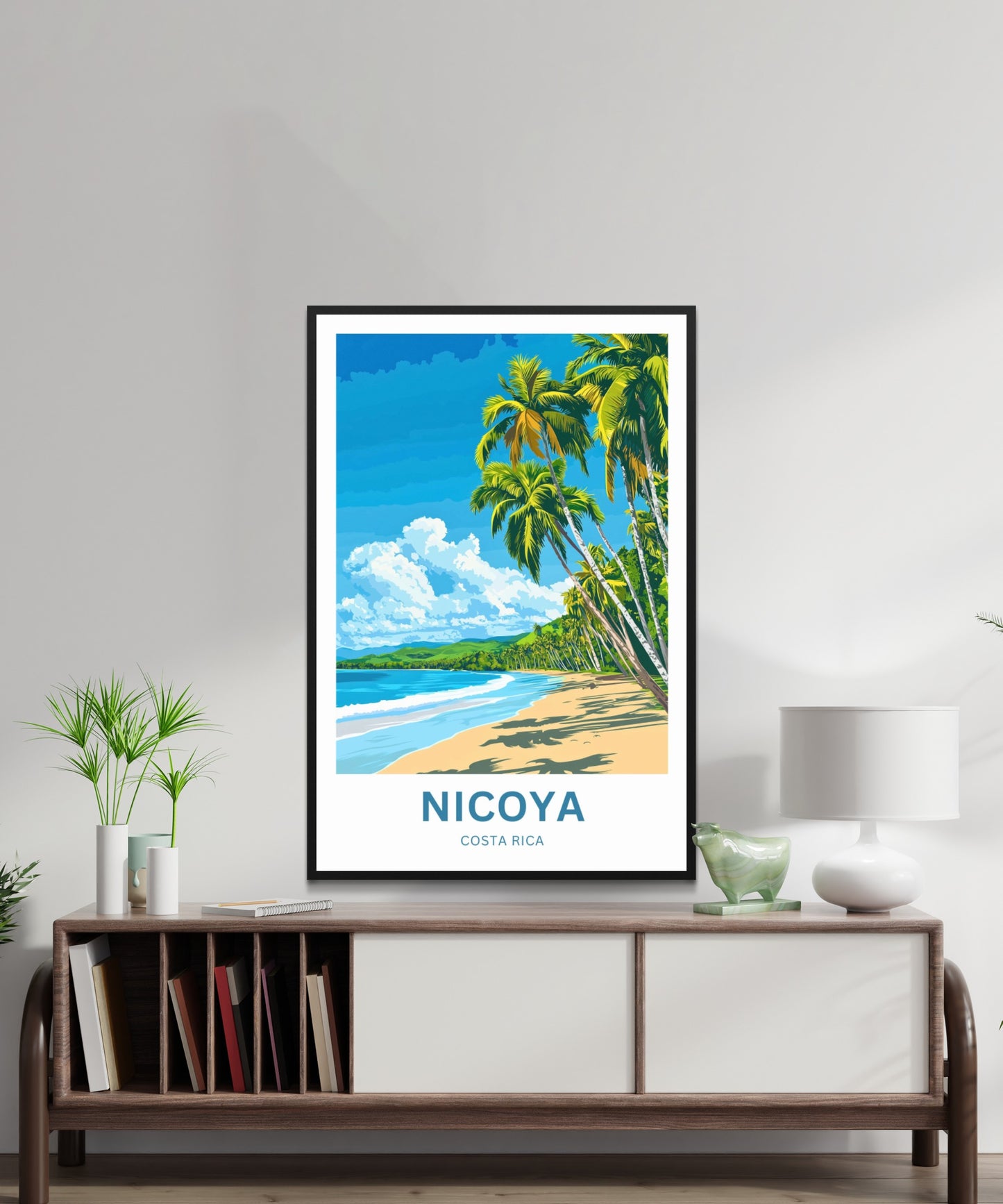 Nicoya Peninsula Travel Poster  - Blue Zone Paradise Costa Rica