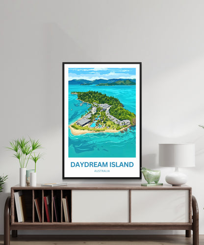 Daydream Island Travel Poster - Australia Tropical Island