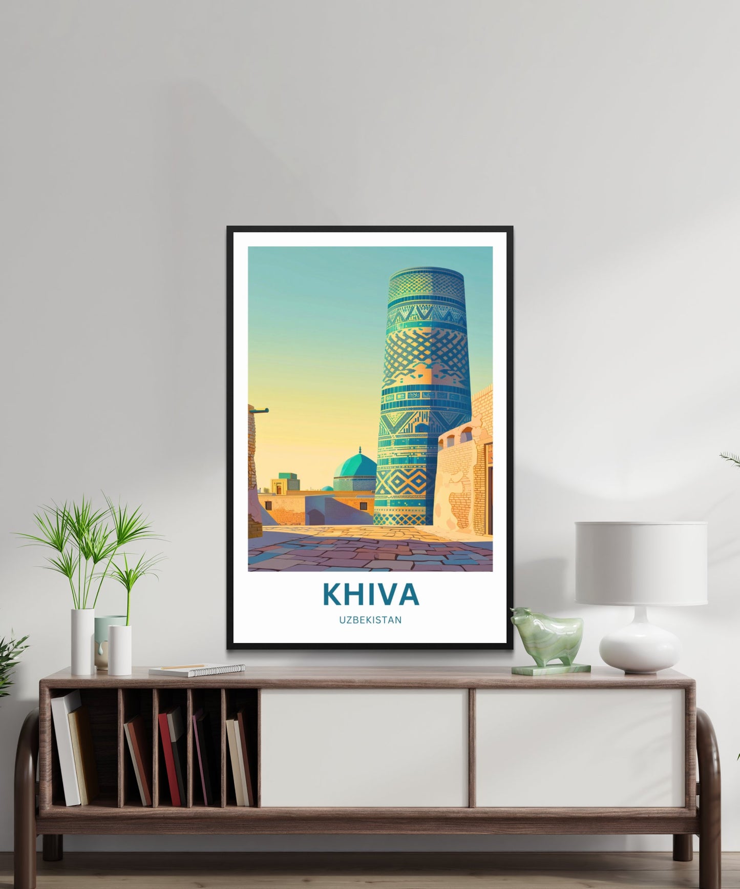 Khiva Travel Poster -  Minarets & History