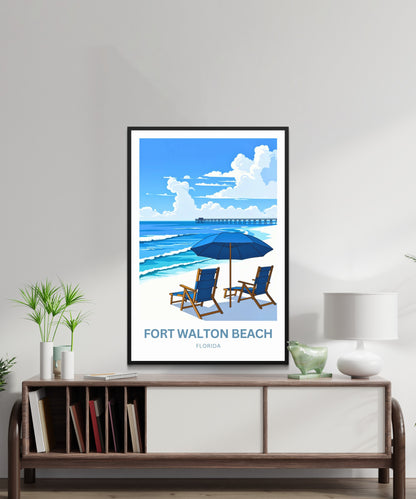 Fort Walton Beach Travel Poster - Florida