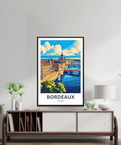 Bordeaux Travel Poster - France