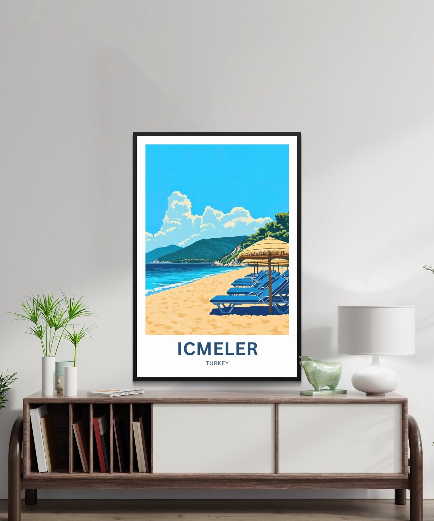 Içmeler Travel Poster- Captivating Canal Turkey