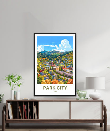 Park City Travel Poster - Utah