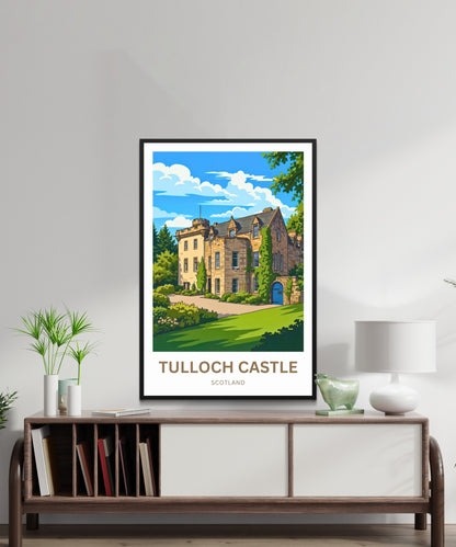 Tulloch Castle Travel Poster - Historic