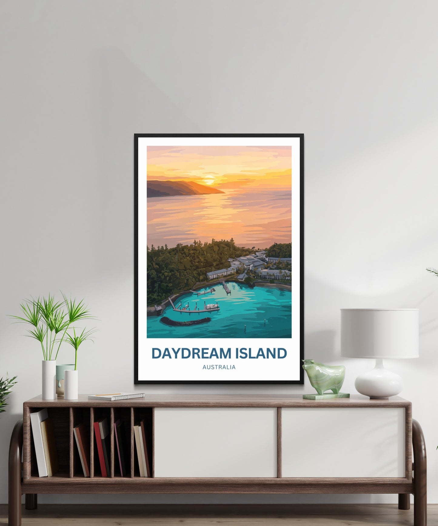 Daydream Island Travel Poster - Island Horizons