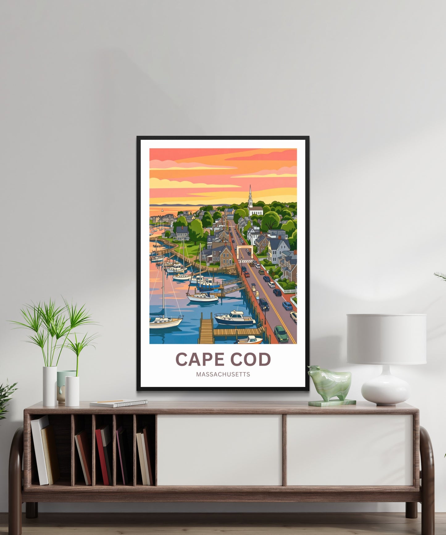 Cape Cod Travel Poster - Wonderful Coastal Sky