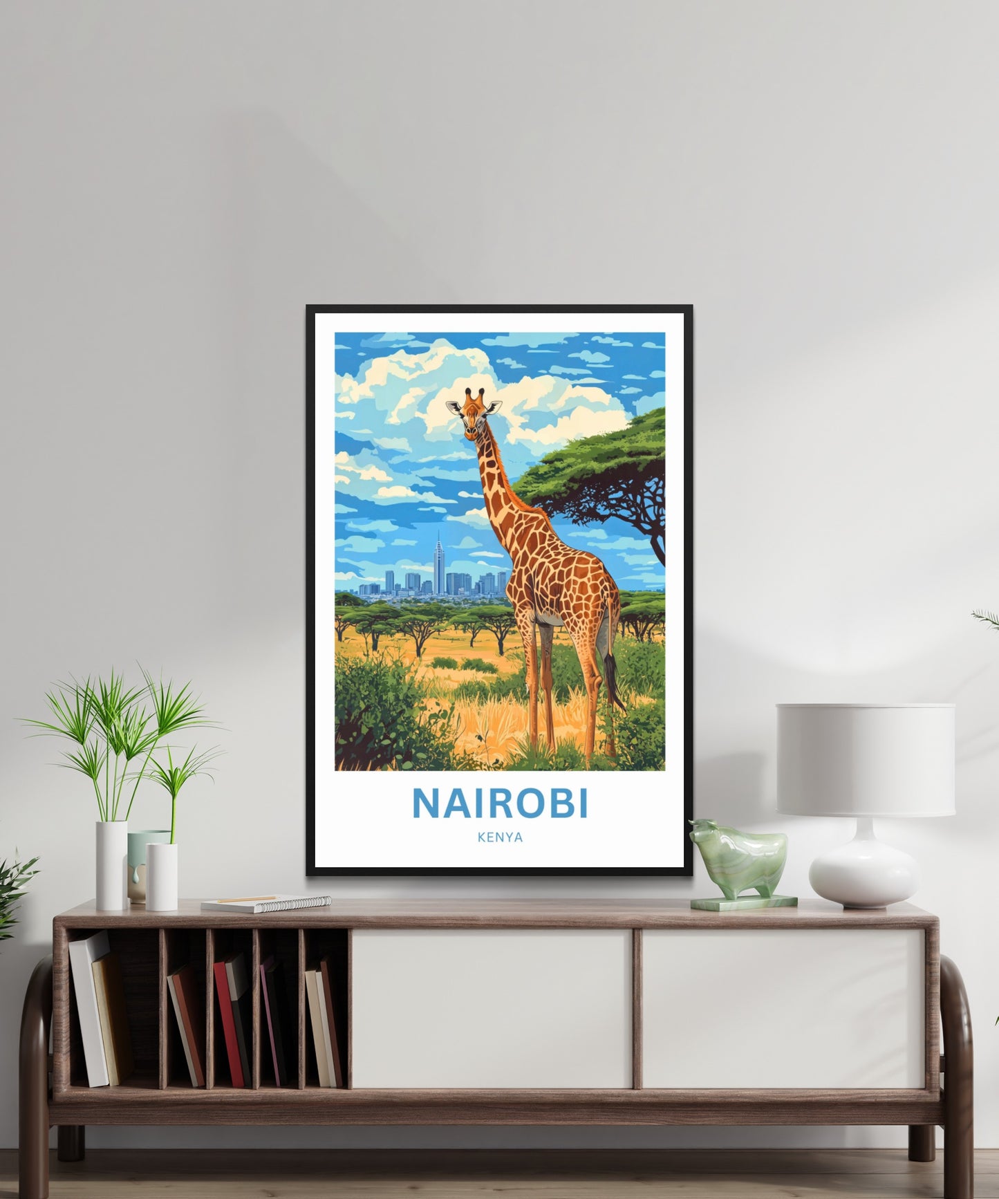 Nairobi Travel Poster - Captivating Kenya City Skyline View