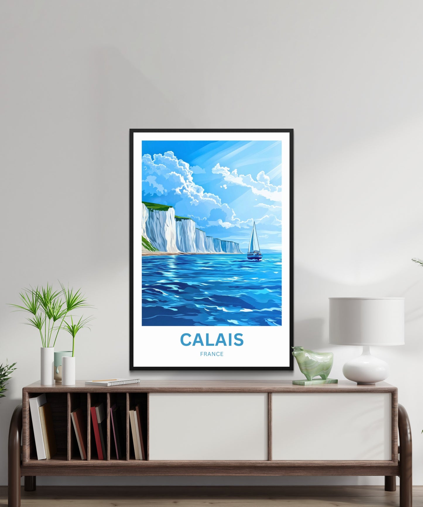 Calais Travel Poster - Blue Seas