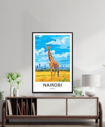 Nairobi Travel Poster - Green City in the Sun