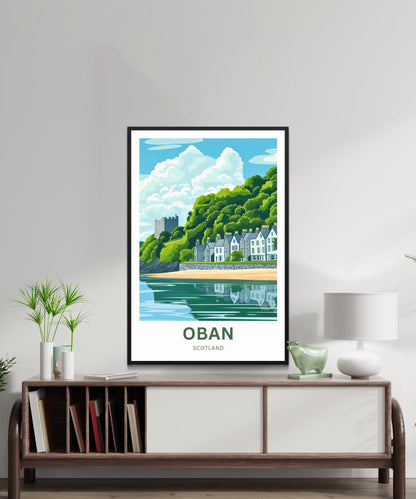 Oban Travel Poster - Scotland United Kingdom