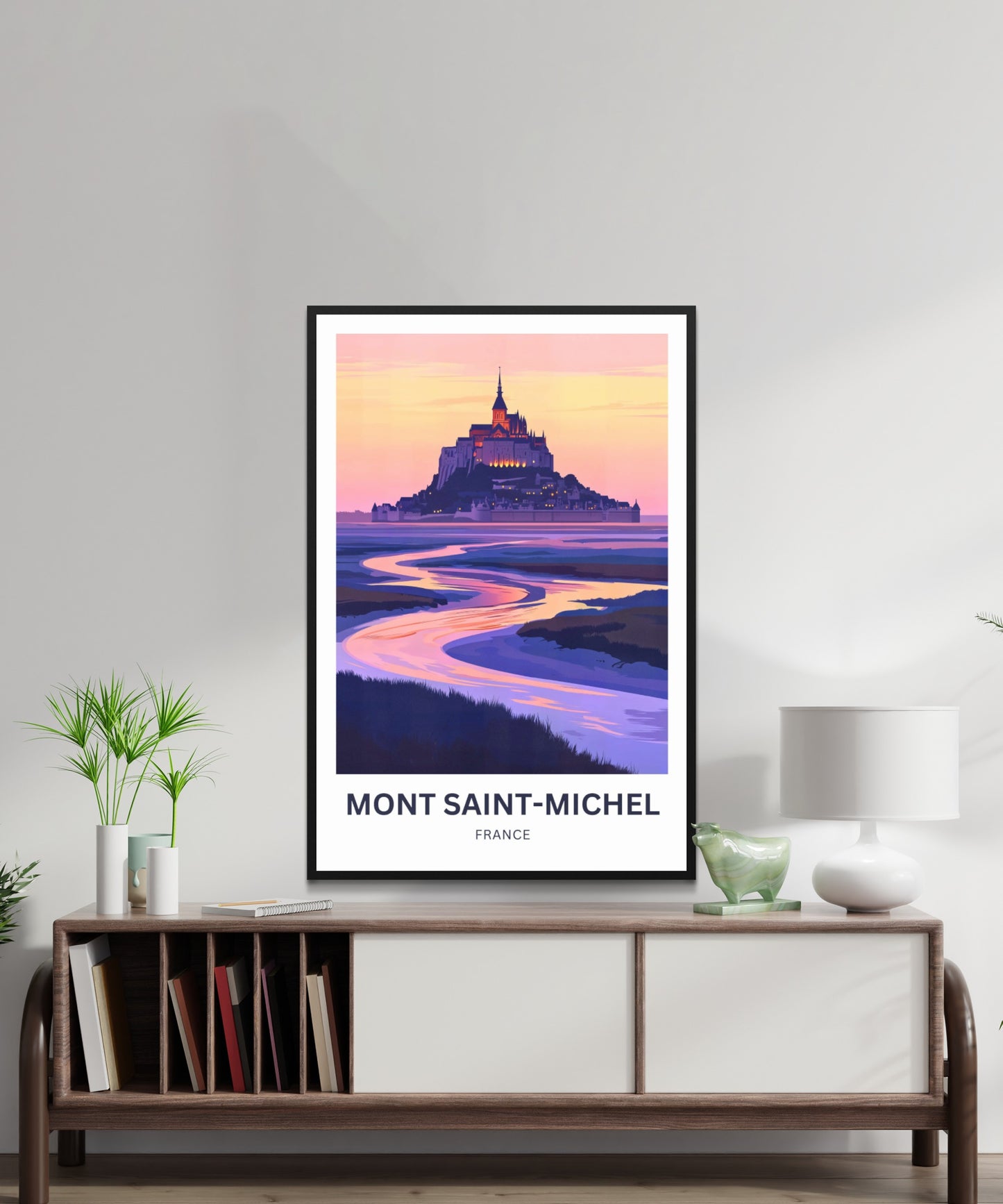Mont Saint-Michel Travel Poster - Normandy, France
