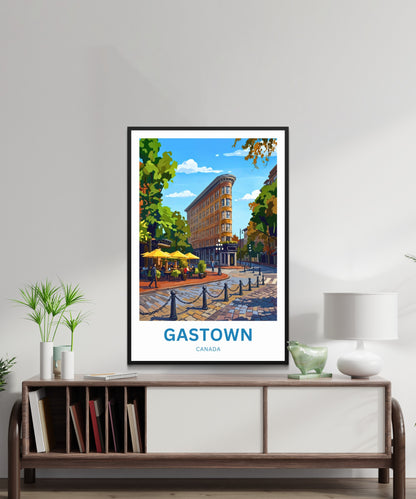 Gastown Travel Poster - Vancouver’s Old Town