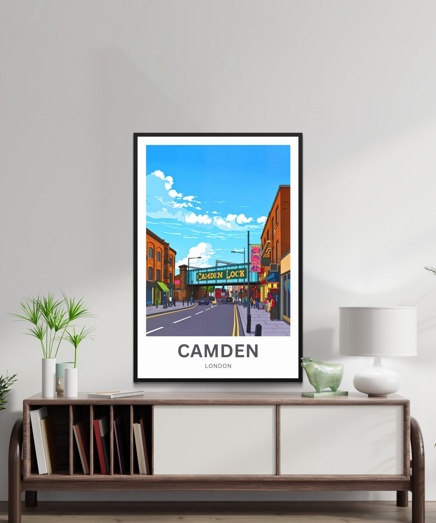Camden Travel Poster - Street Scene