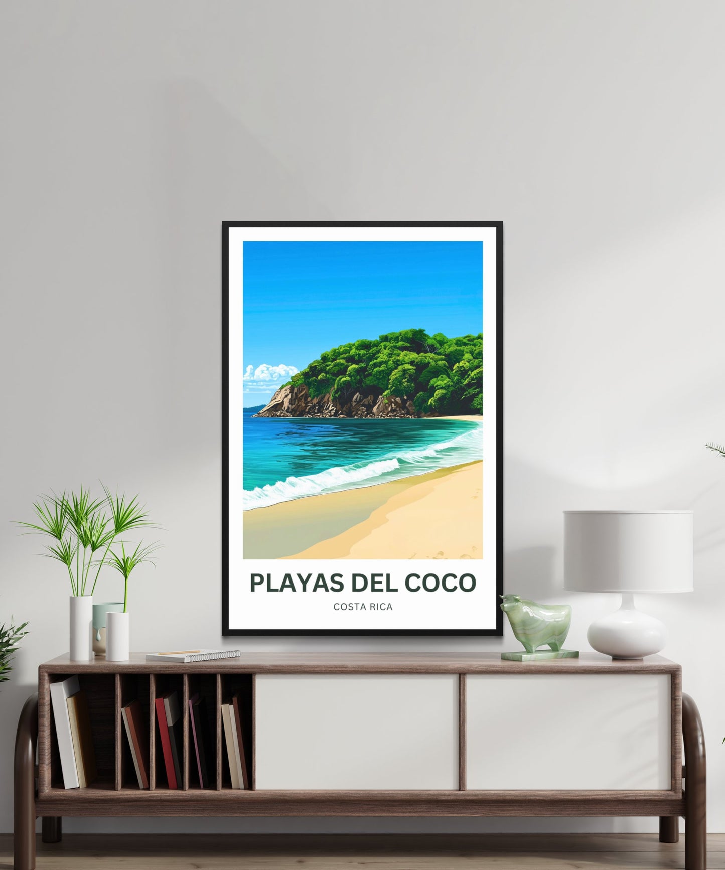 Playas del Coco Travel Poster  - Best Snorkeling, scuba diving, and fishing in Costa Rica