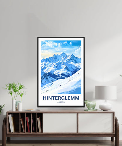 Hinterglemm Travel Poster  - Austria
