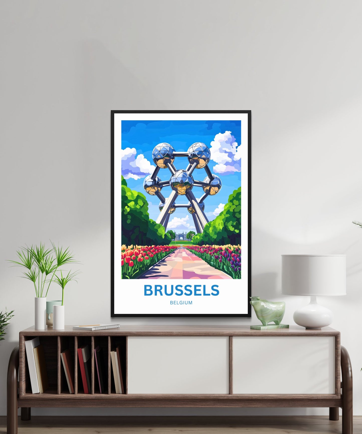 Brussels Travel Poster- Belgium Tourist Spot