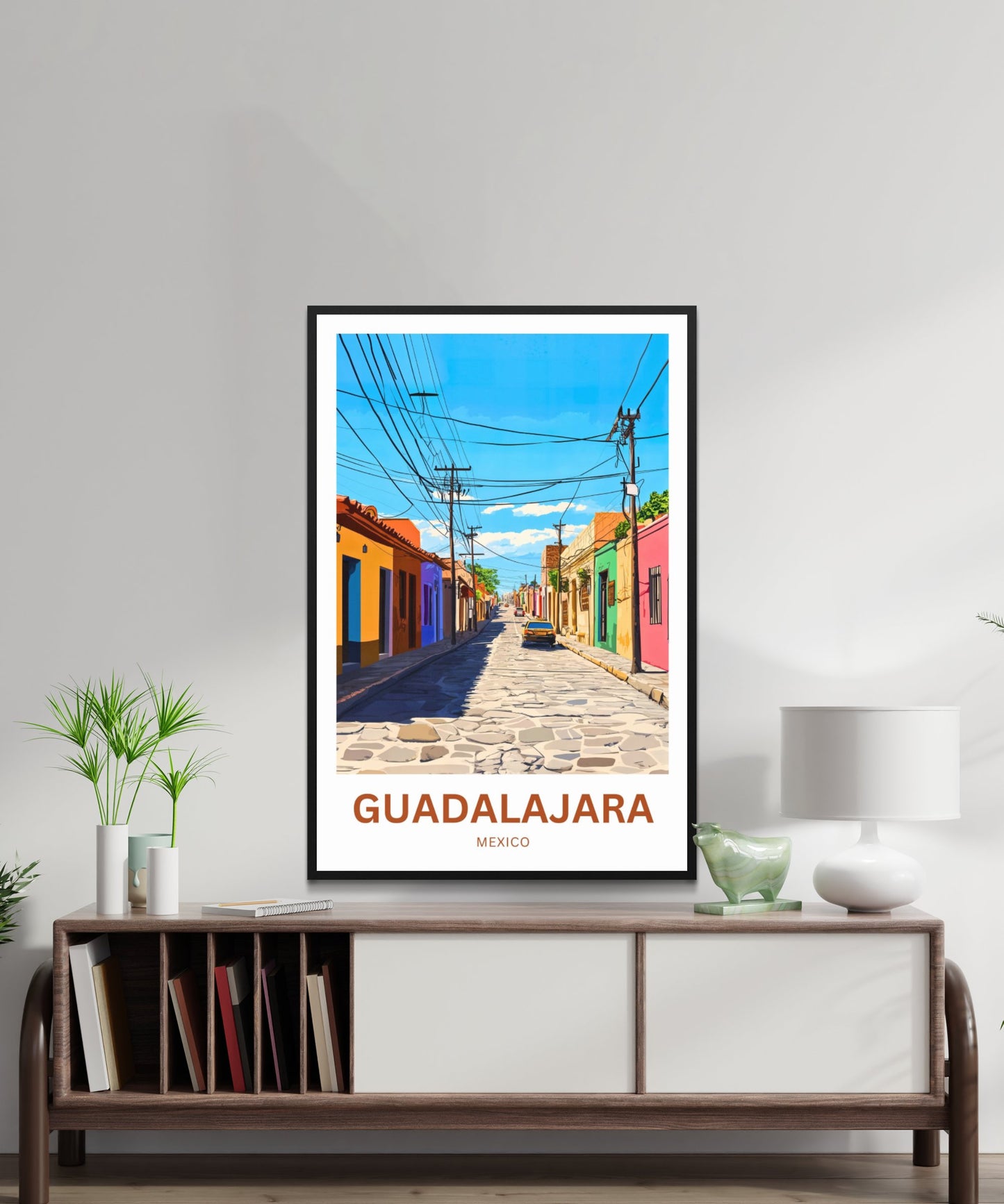 Guadalajara Travel Poster - Mexico Street