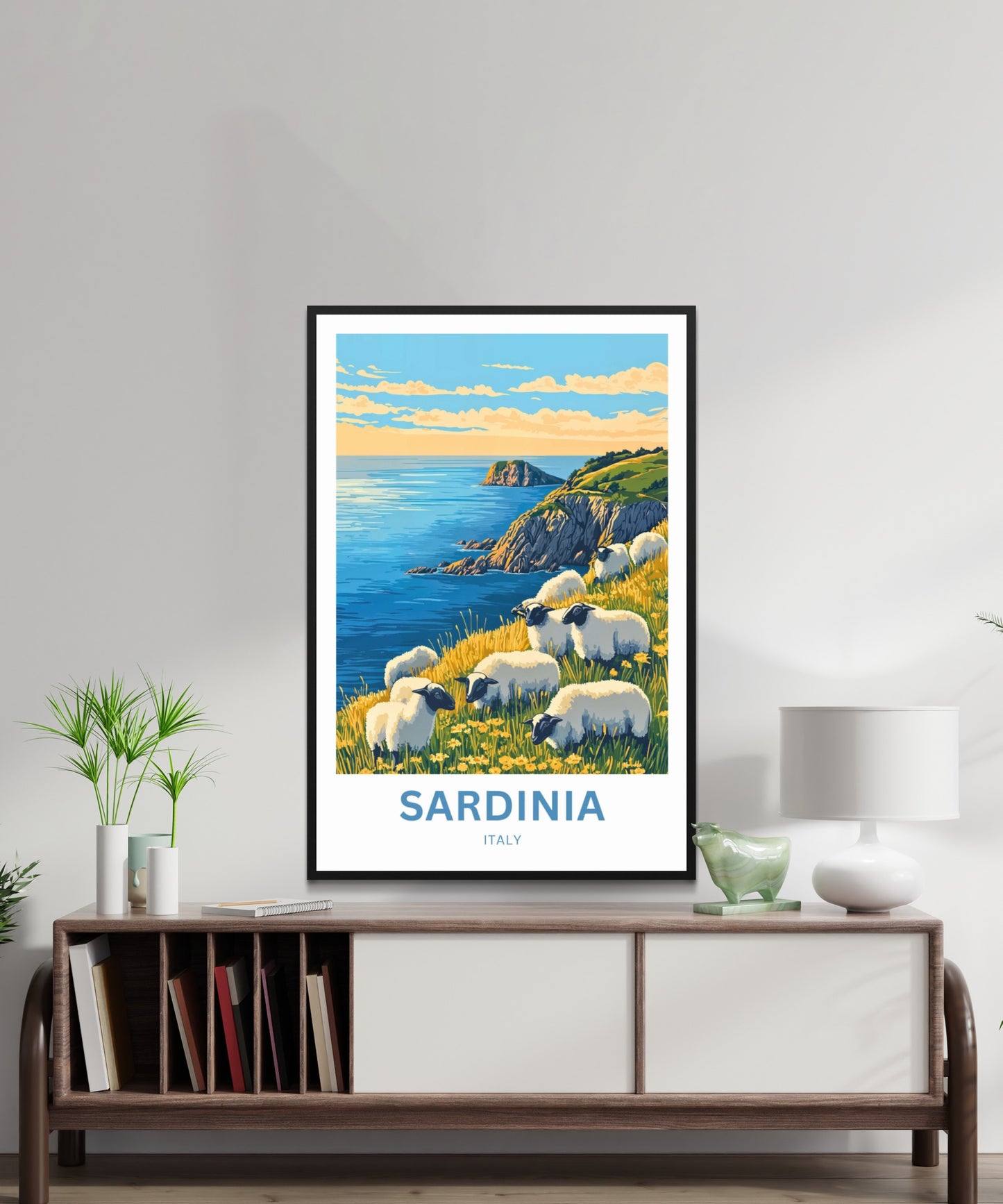 Sardinia Travel Poster - Captivating View of Sheperds