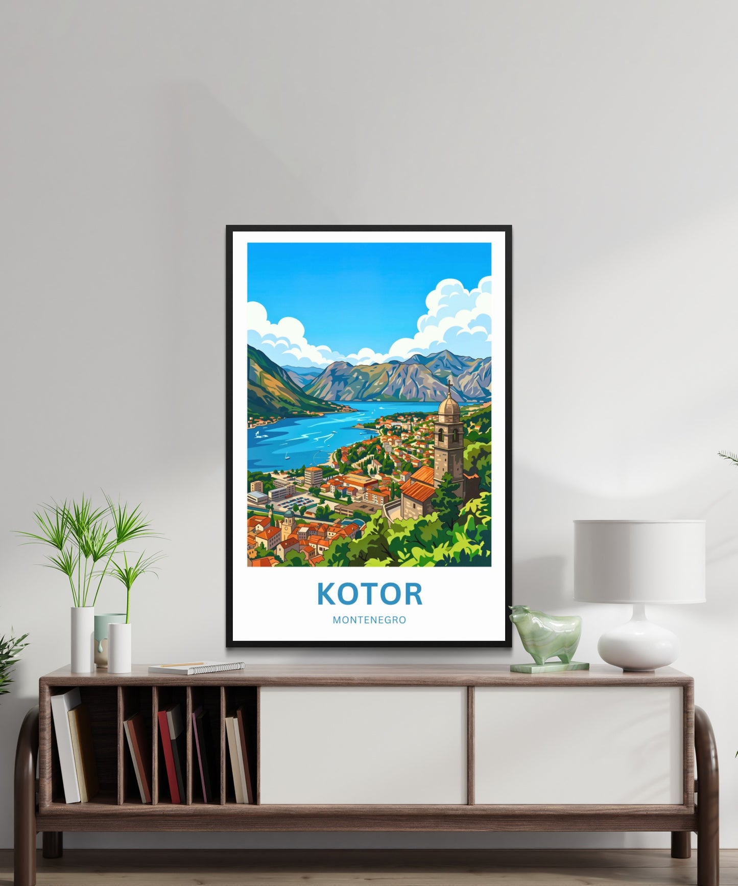 Kotor Travel Poster -   Iconic View