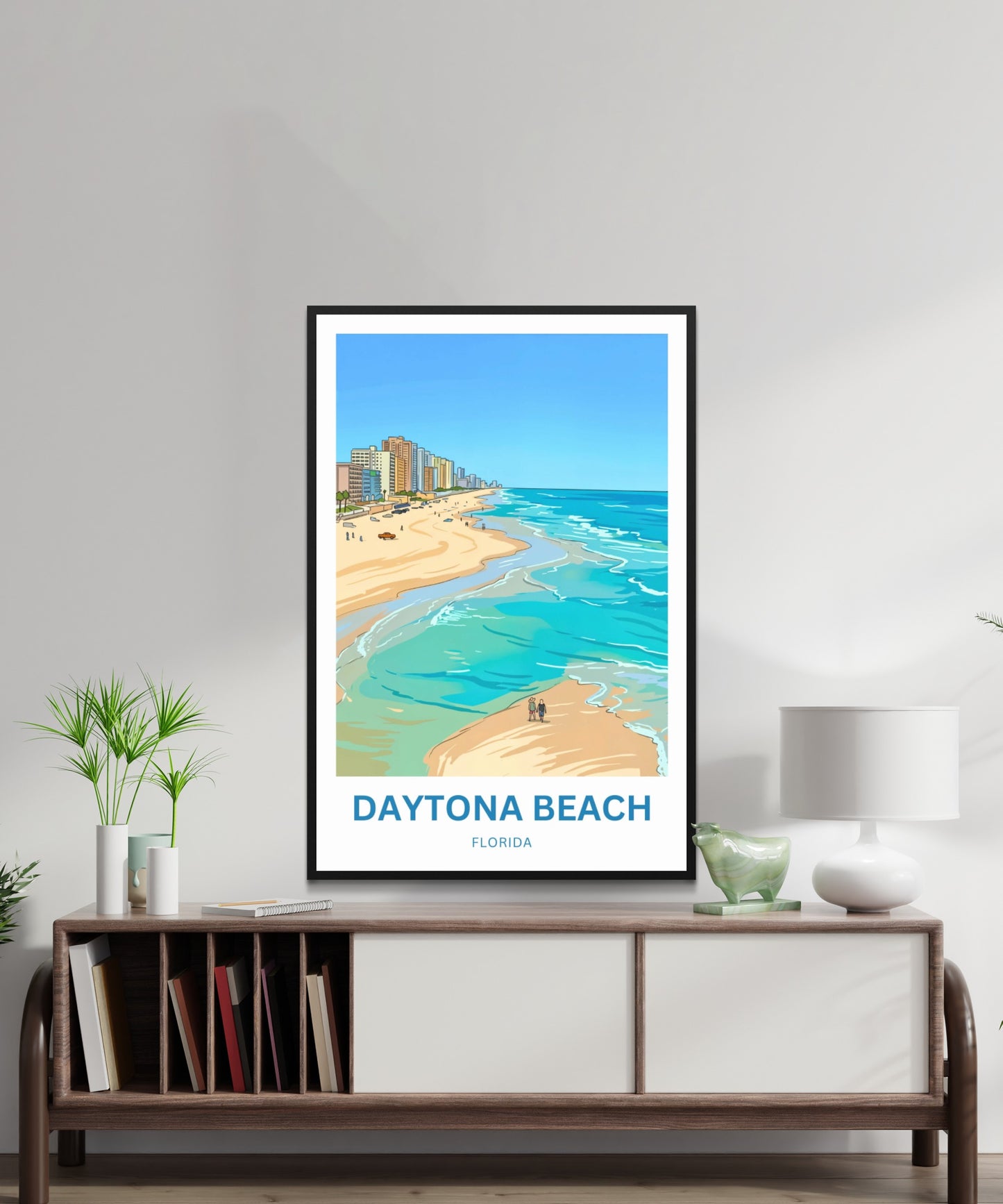Daytona Beach, Florida Travel Poster