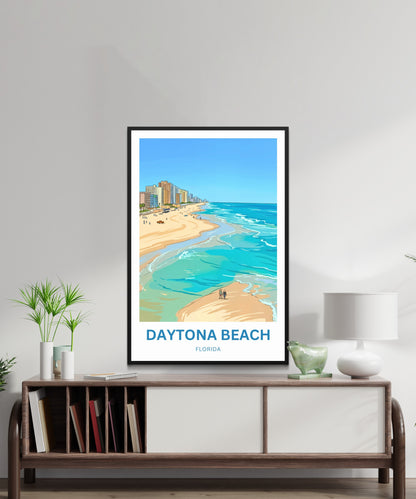 Daytona Beach, Florida Travel Poster