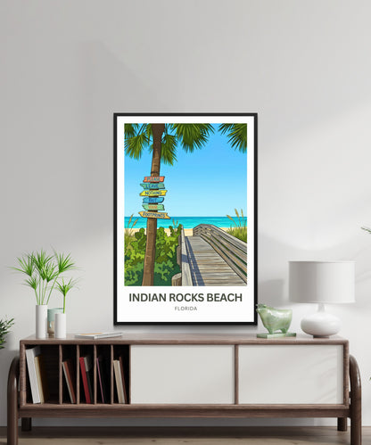 Indian Rocks Beach, Florida Travel Poster - Relaxing View
