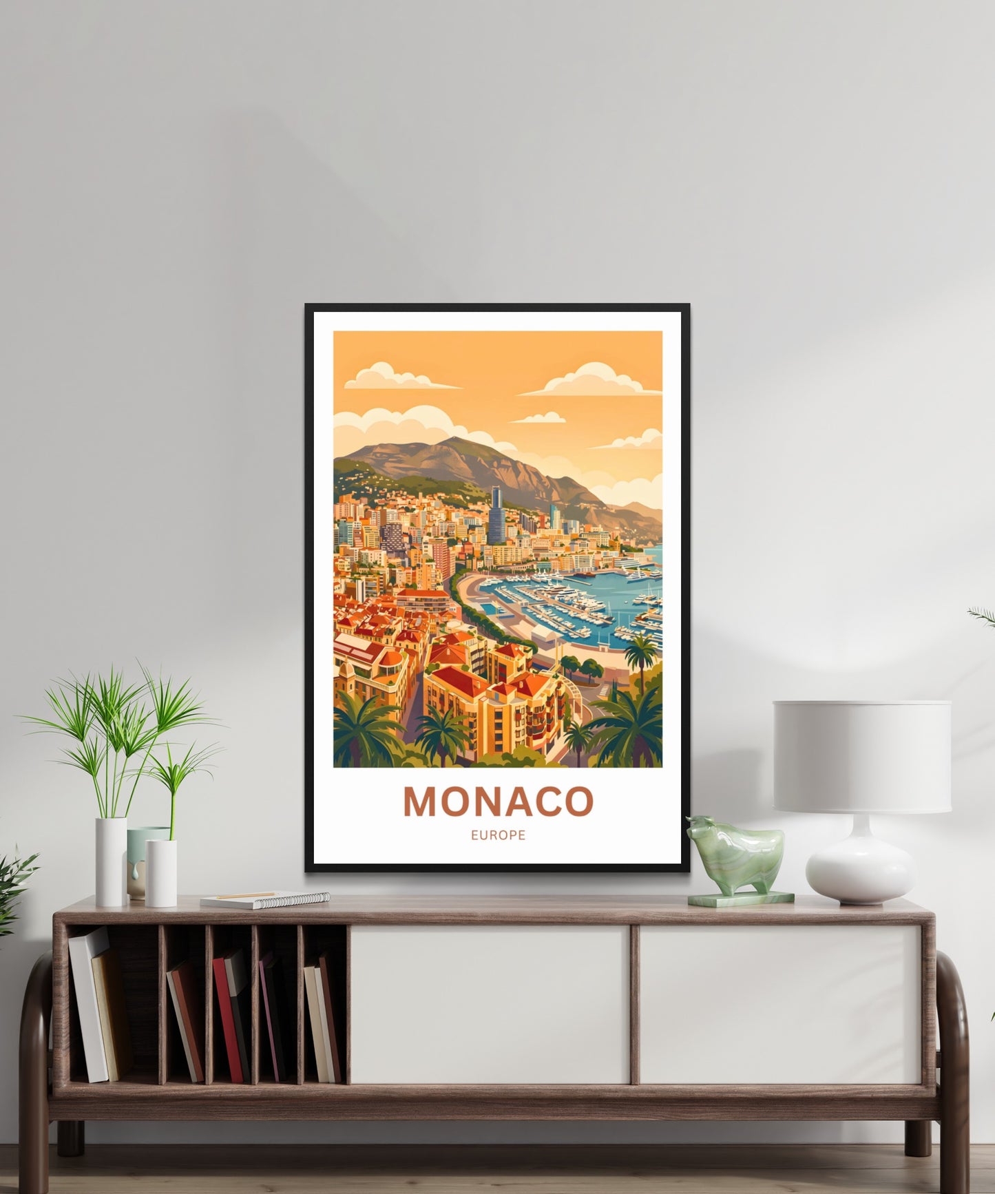 Monaco  Travel Poster - Aerial Elegance