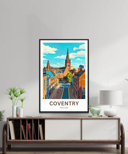 Coventry Travel Poster- City of Peace and Rebirth