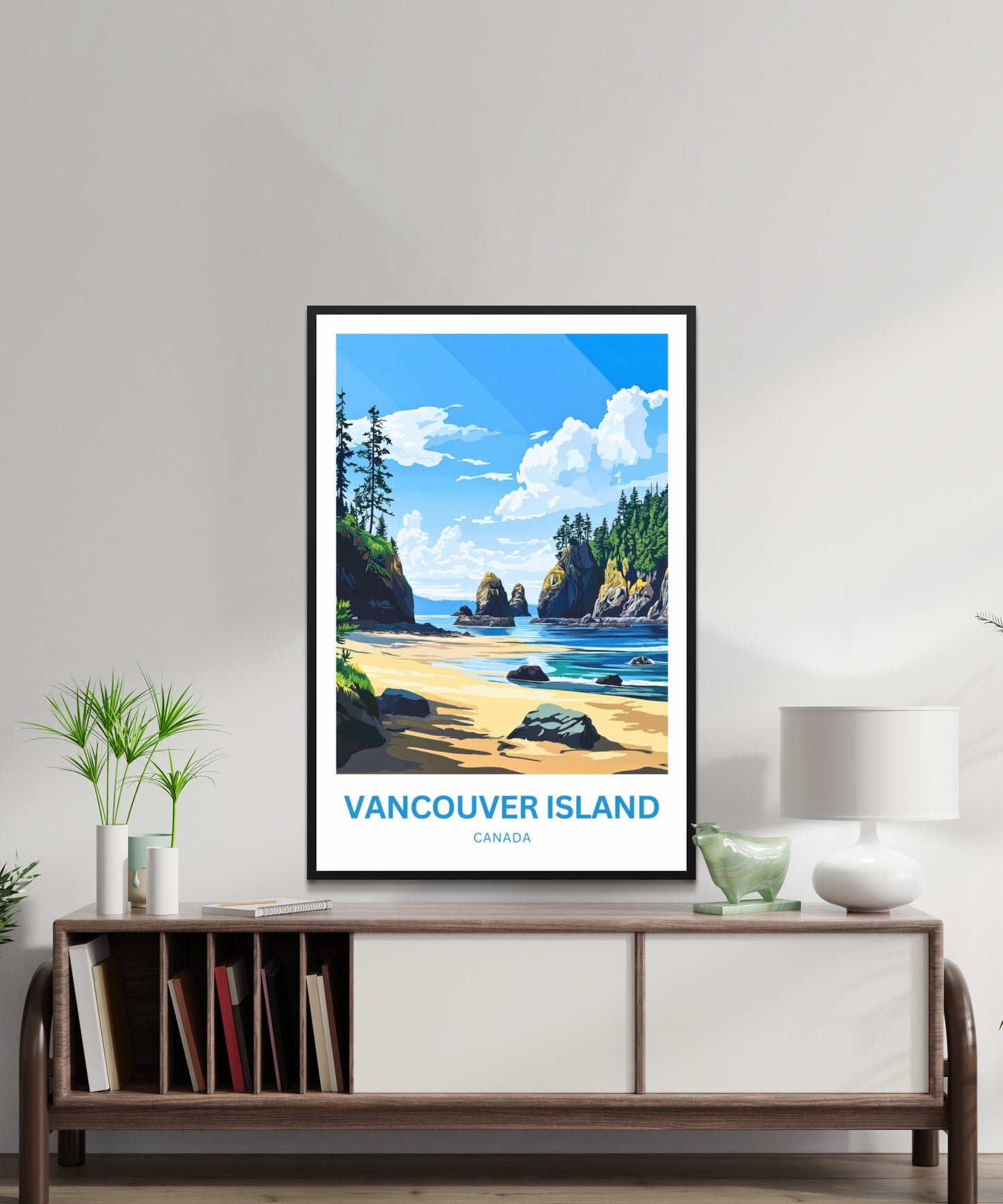 Vancouver Island Travel Poster - The Spirit of the Pacific Wild
