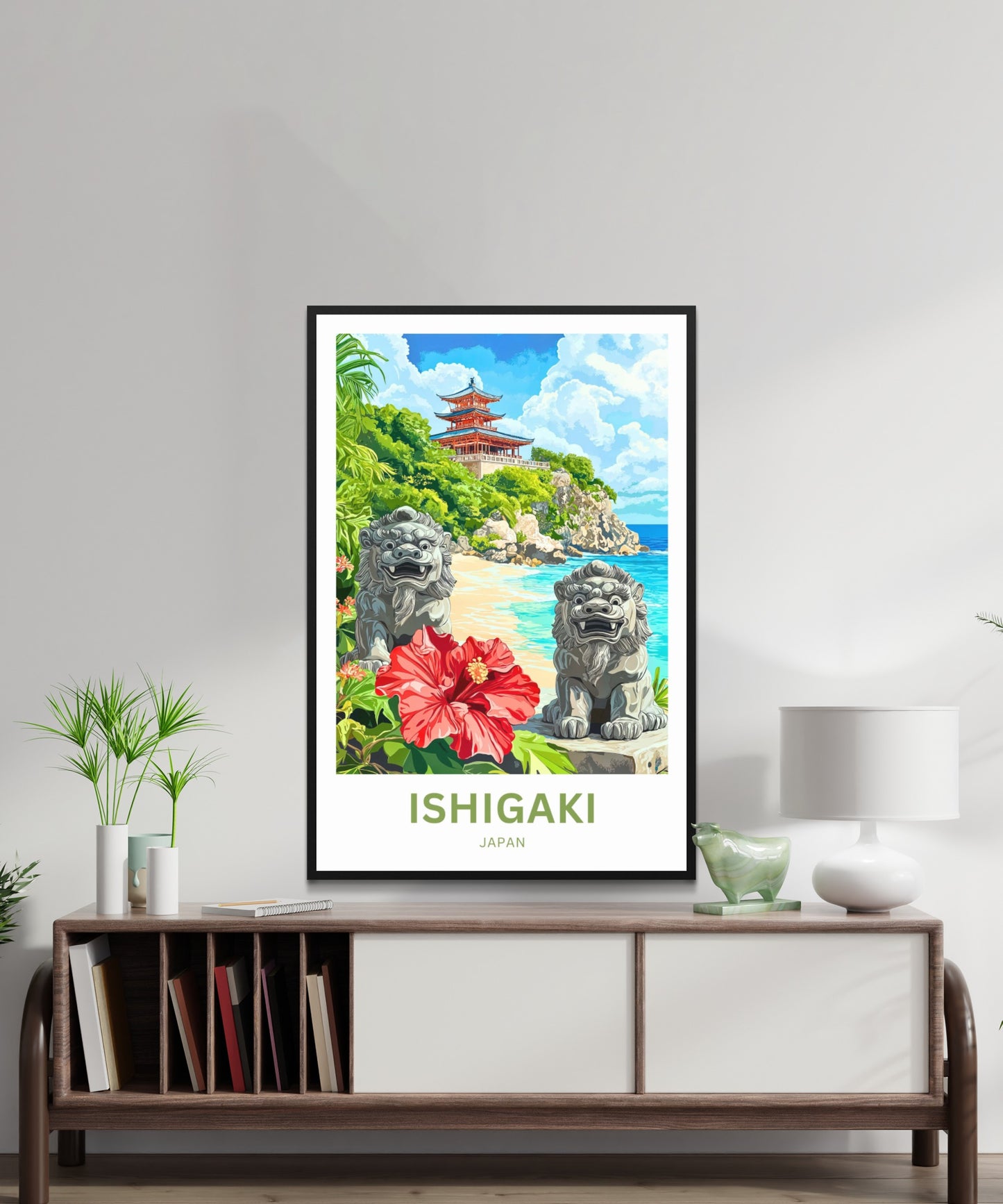 Ishigaki Travel Poster - Hibiscus Paradise