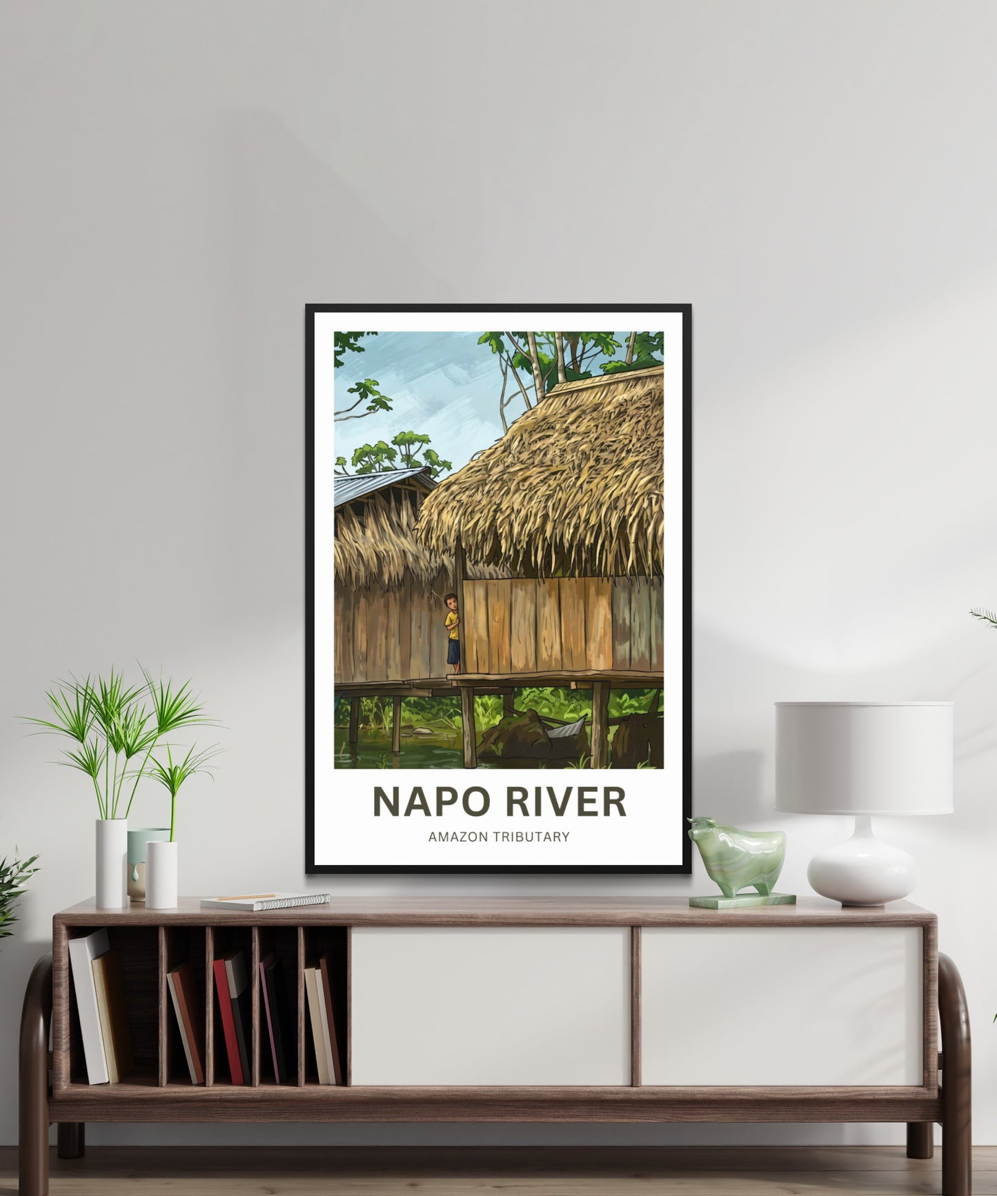 Napo River Travel Poster - Amazon Tributary Life