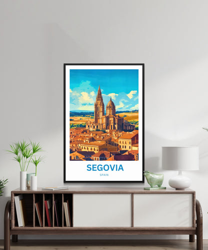 Segovia Travel Poster - Historic Charm, Enduring Elegance