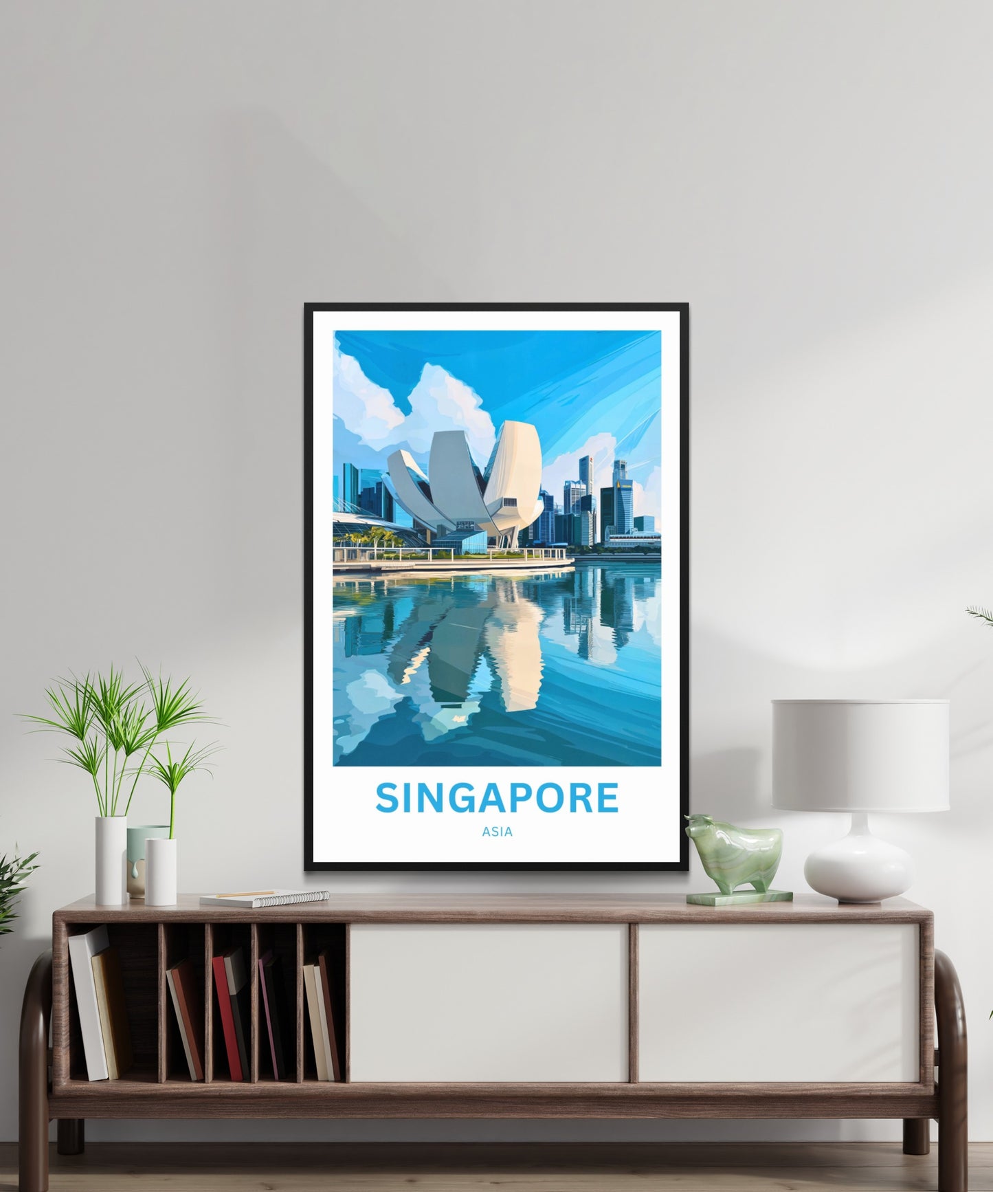 Singapore Travel Poster - Urban Symphony